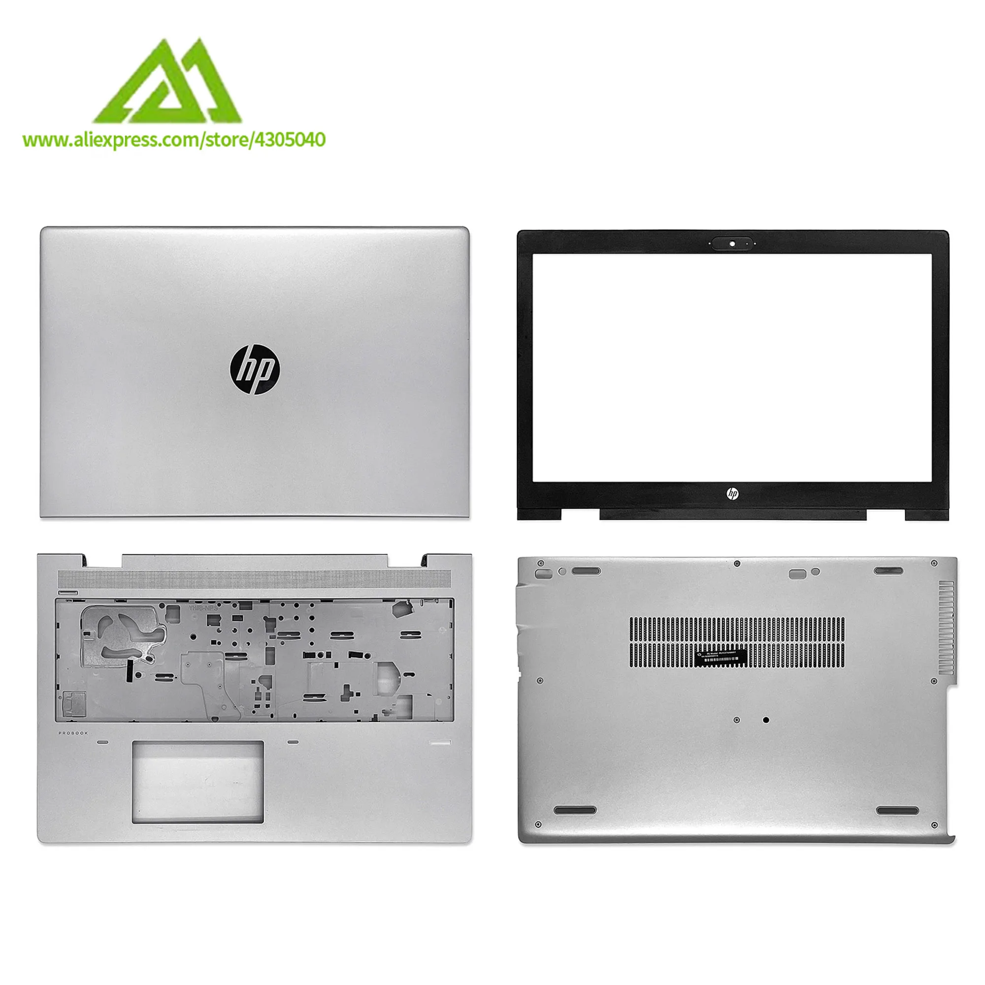 

New Laptop Lcd Back Cover/Front Bezel/Palrmest/Bottom Case For HP Probook 650 G4 650 G5 Back Cover Top Case Silver Non Touch