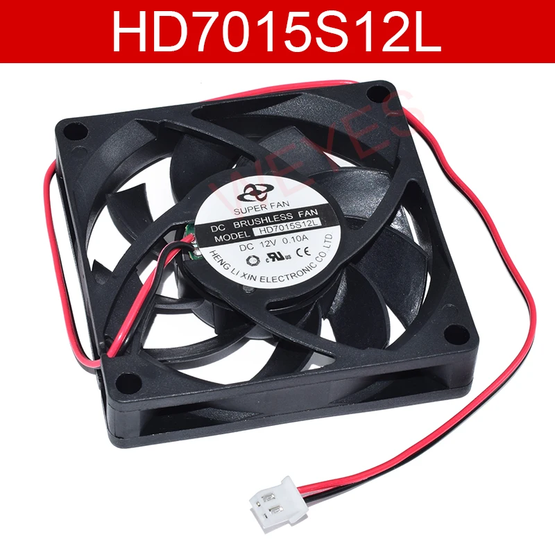Фирменная Новинка для супер Фаны HD7015S12L 12V 0.1A 7 см 7015 2-проводной Вентилятор охлаждения Бесплатная доставка