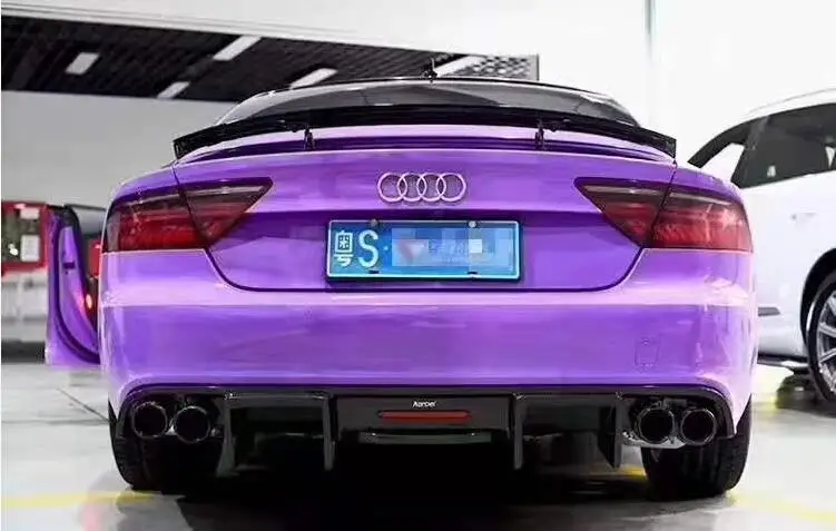 Спойлер для заднего бампера из углеродного волокна автомобильный диффузор с