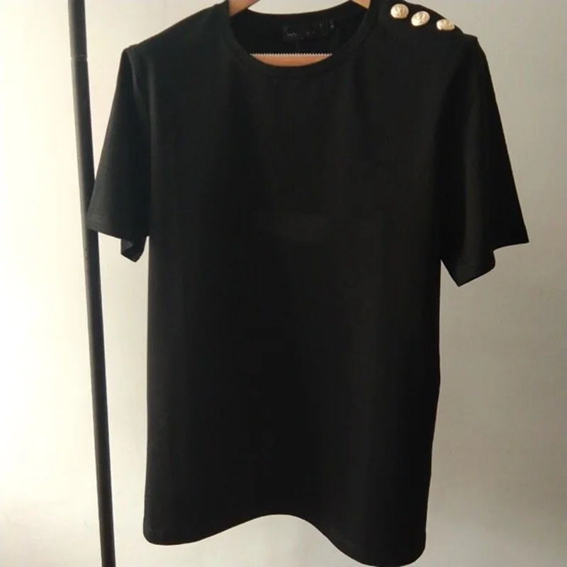 

2021 Summer New T shirt Women High quality Classic Brand 100% Cotton Round Neck Plus Size Women Tops Fashion Unisex Men T-shirt
