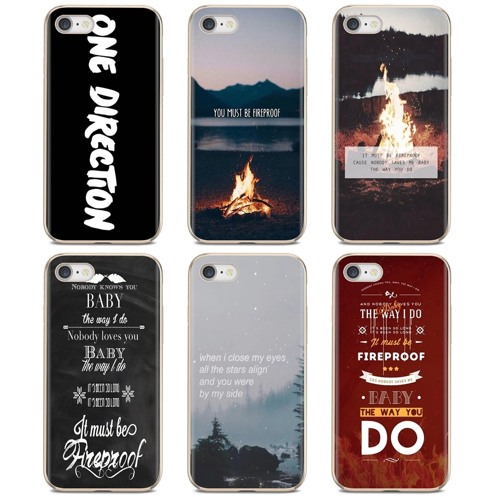 Мягкий силиконовый термополиуретановый чехол огнестойкие односторонние песни 1D