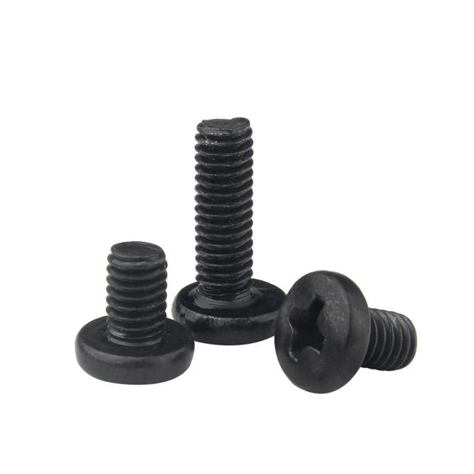 100 шт. международный стандарт M3 M4 метрический резьбовой черный стальной