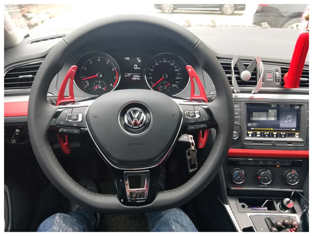 Автомобильный удлинитель лопастей рулевого колеса для Volkswagen Variant GTE Golf7 Alltrack Tiguan скоростной переключатель Алюминиевые наклейки