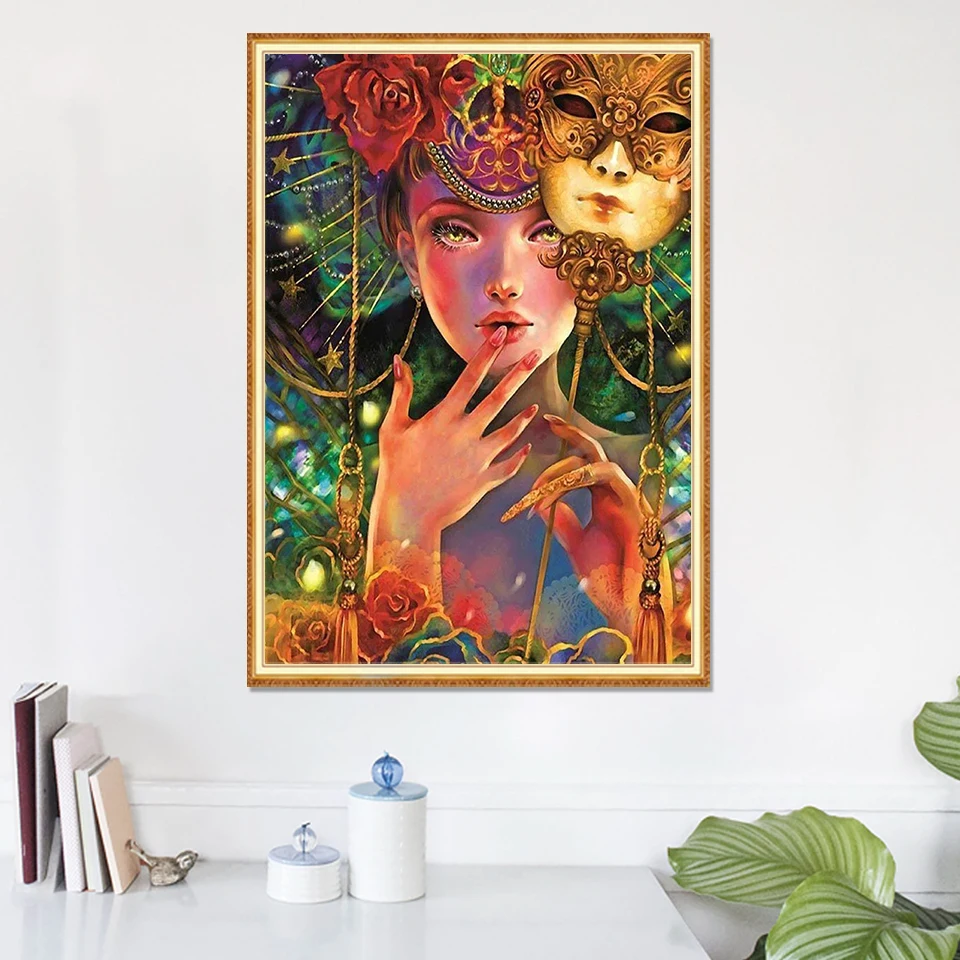 

Набор для алмазной вышивки стразы, картина 5D «сделай сам» с портретом, полная выкладка, мозаика для женщин, домашний декор