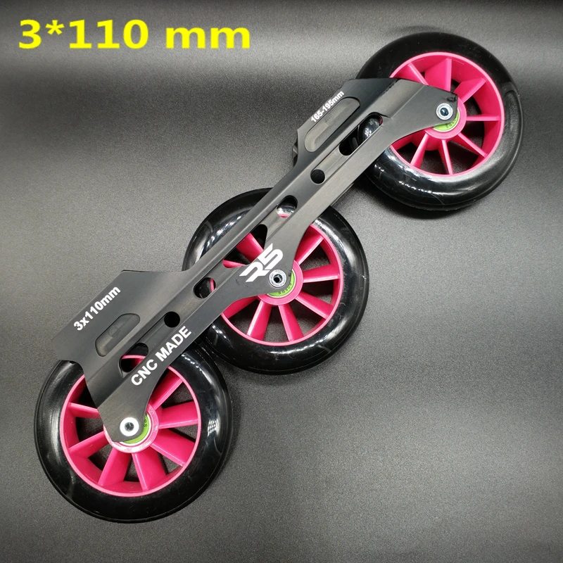 

free shipping speed skate frame 3*110 including wheels bearing abec-9
