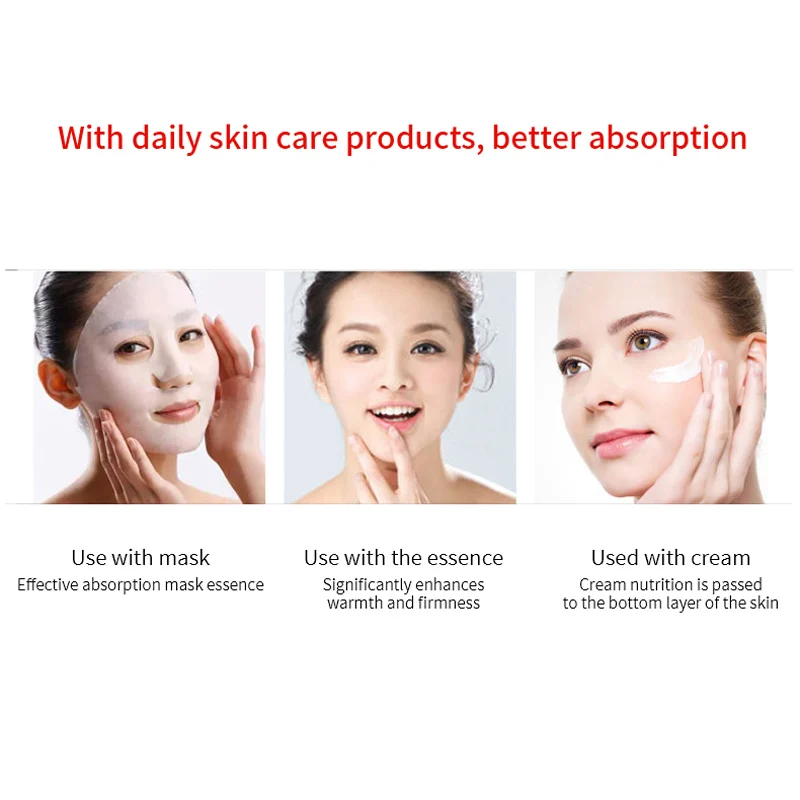 Роликовый массажер для лица устройство массажа 40 ГЕРМАНИЕВЫХ камней подтяжки