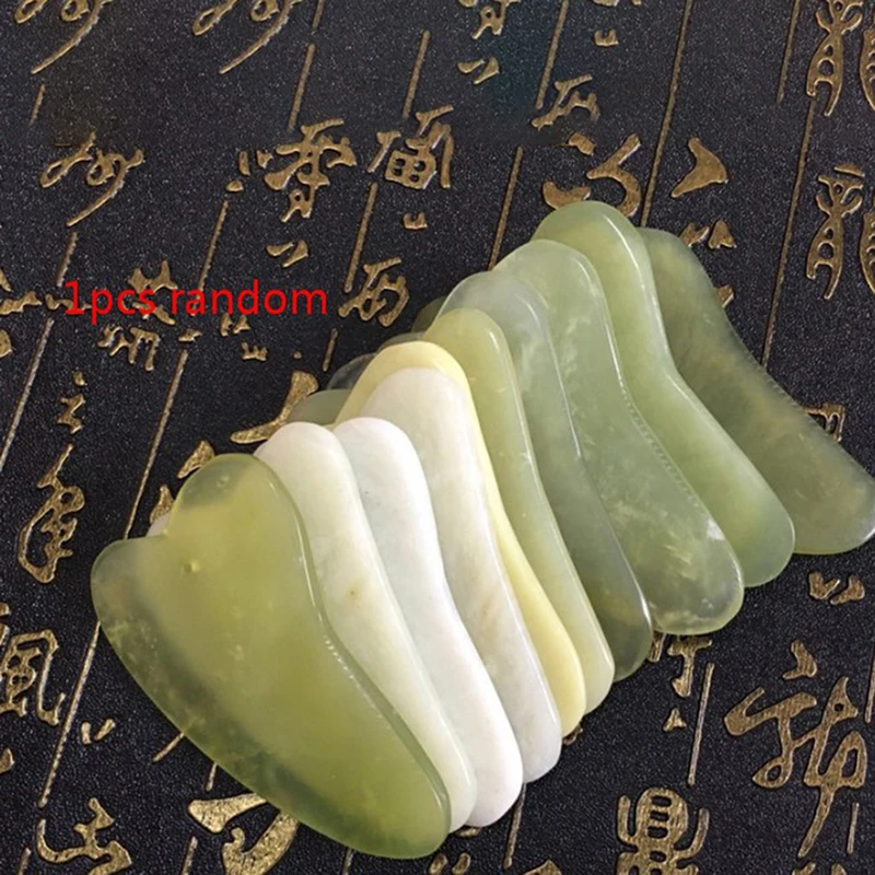 

Xiuyan Jade Gua Sha скребок для доски Xiuyan Нефритовый камень Guasha массажный инструмент для лечения лица и тела органический массаж