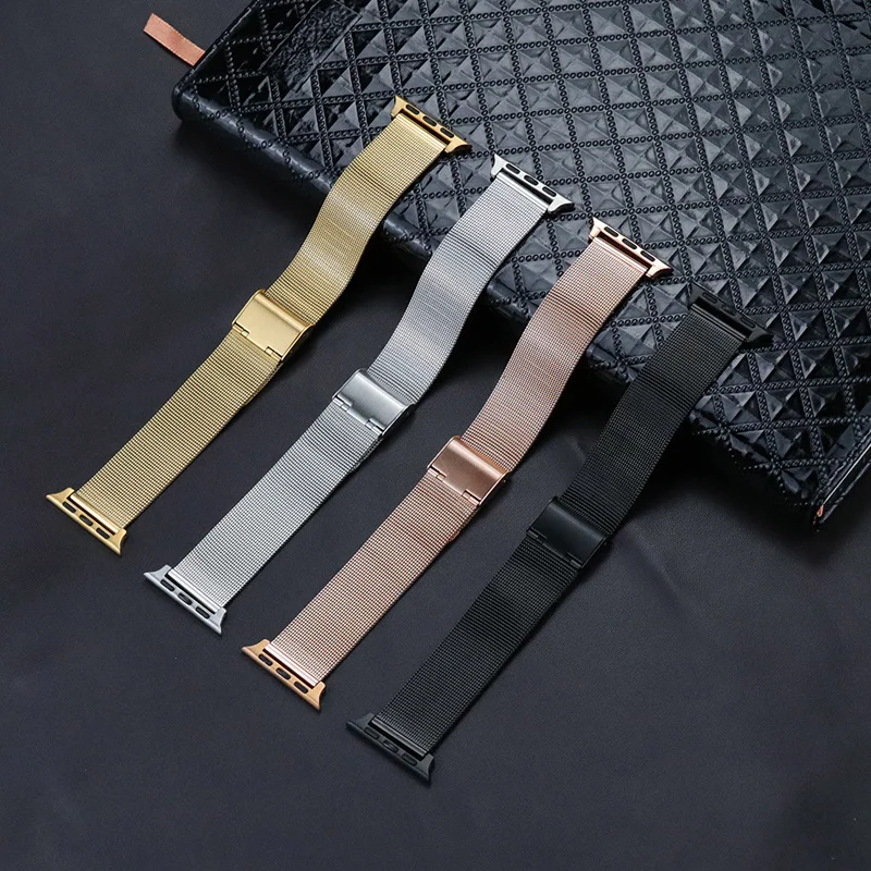 

Watch Tape for Apple Watch Replace Stainless Steel Bracelet Mesh Bracelet 38mm 40mm for iwatch Series 5/4/3/2/1 42mm 44mm