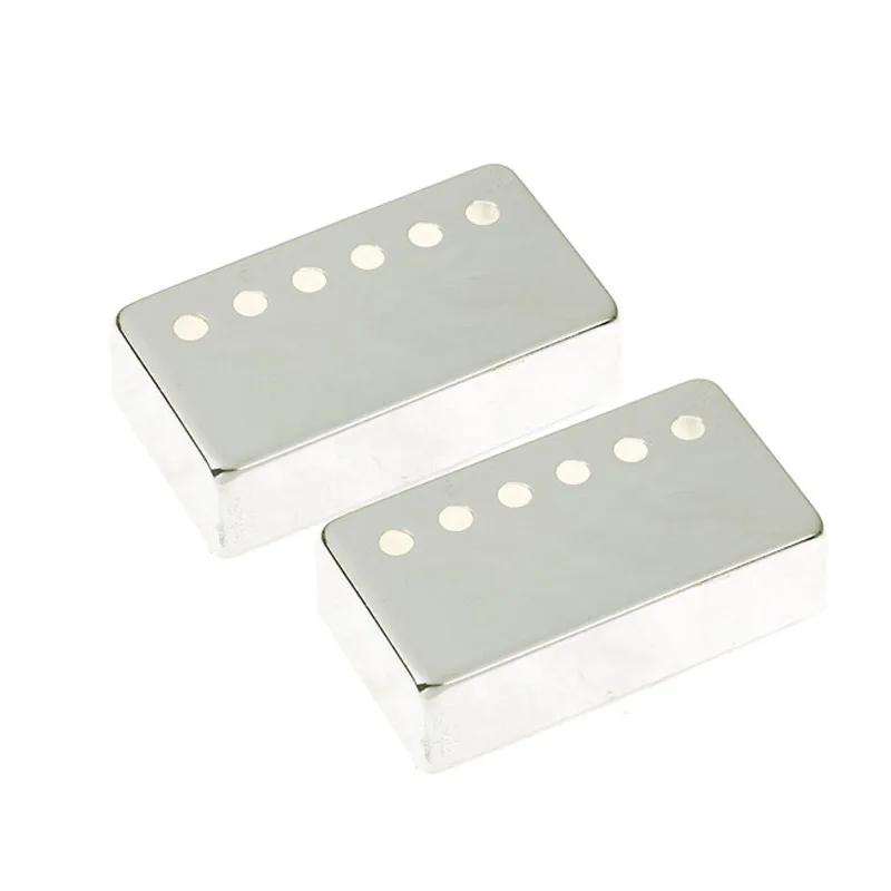 

Chrome Metal Humbucker Pickup Cover For LP Style Electric Guitar Silver 50mm Neck/52mm Bridge Pickup-Cover