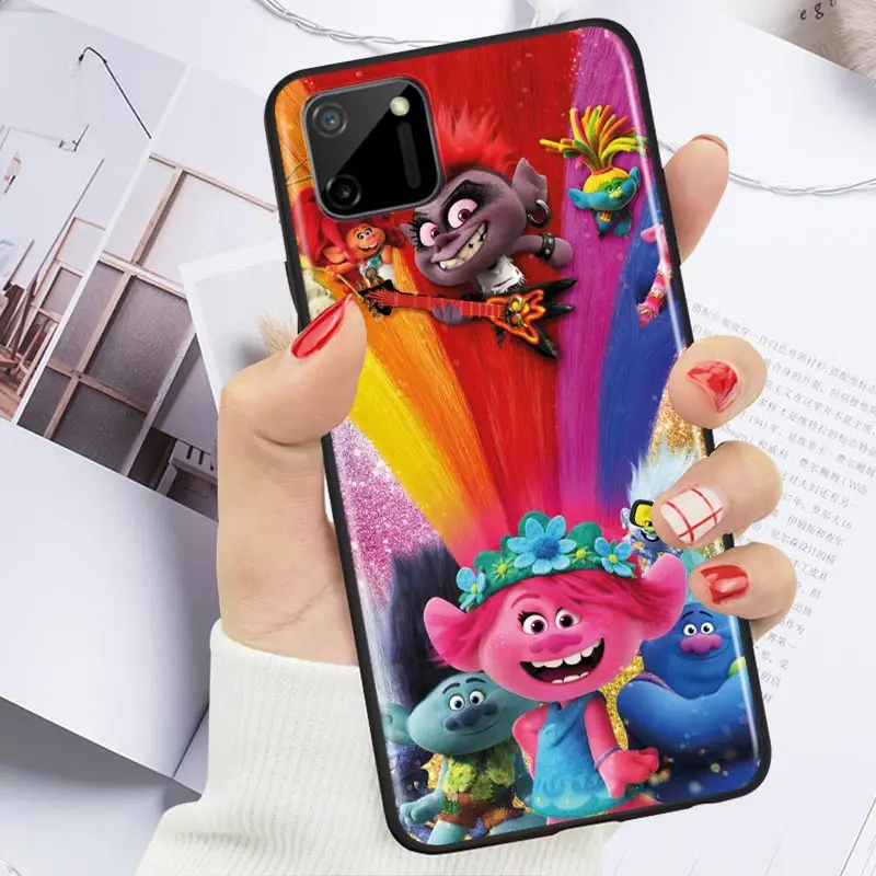 

Magic Hairstyle For OPPO Realme Narzo 20 C2/3/11/12/15/17 X2 X3 X7 XT X50 Q2 Q2i V3 V5 V15 Pro Black TPU Phone Case