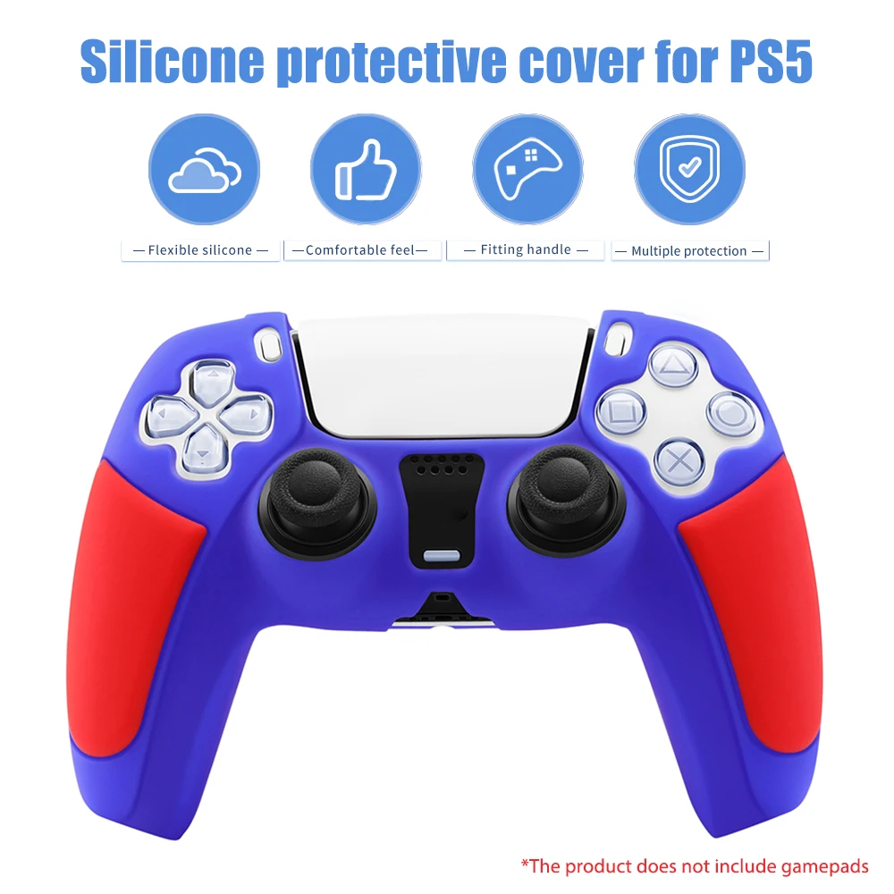 

Gamepad Cover Silicone Gaming Controller Protection Shell Flexible Anti-Shock Game Console Handle Protective Case for PS5