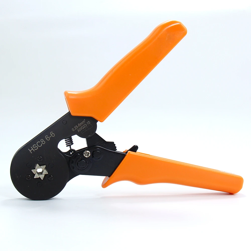

HSC8 6-6 Hexagon circular cold pressing terminal crimping tool European tubular terminal manual Mini Tool AWG23-10