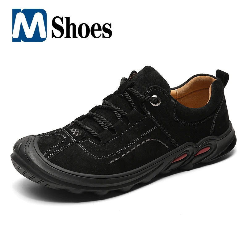 

New Men's Shoes Comfortable Men Casual Shoes Genuine Leather Men Flat Shoes Sneakers Autumn Non-slip Outdoor Walking Shoes 38-45