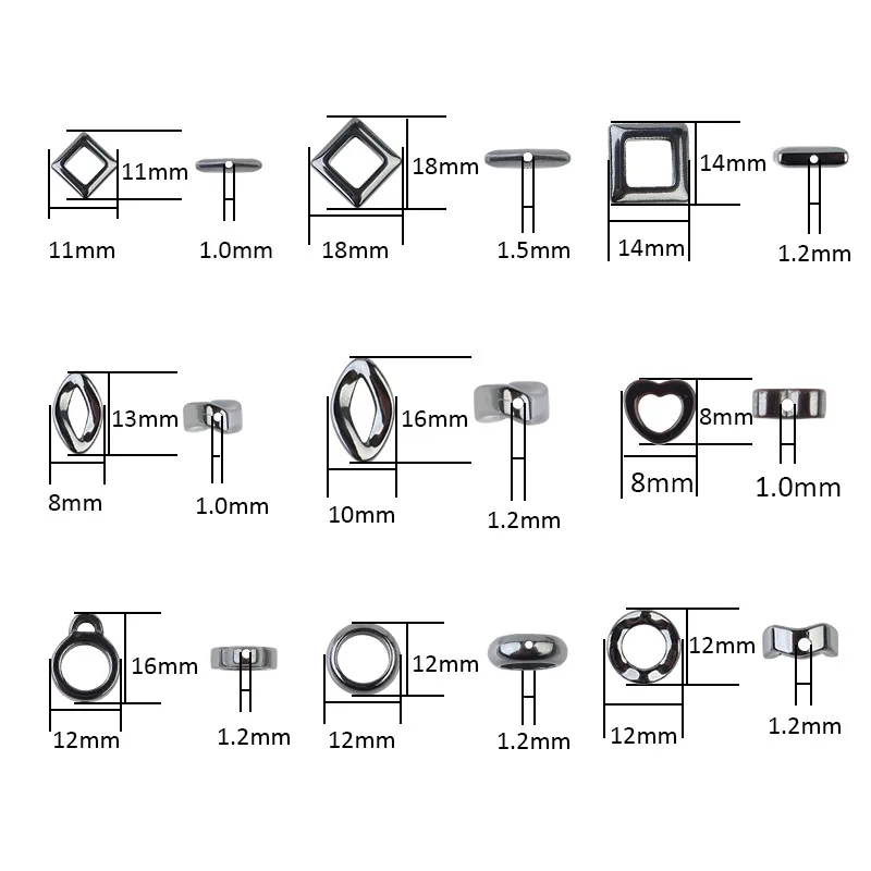 _ Бусины ручной работы ожерелье браслет ювелирные изделия из гематита