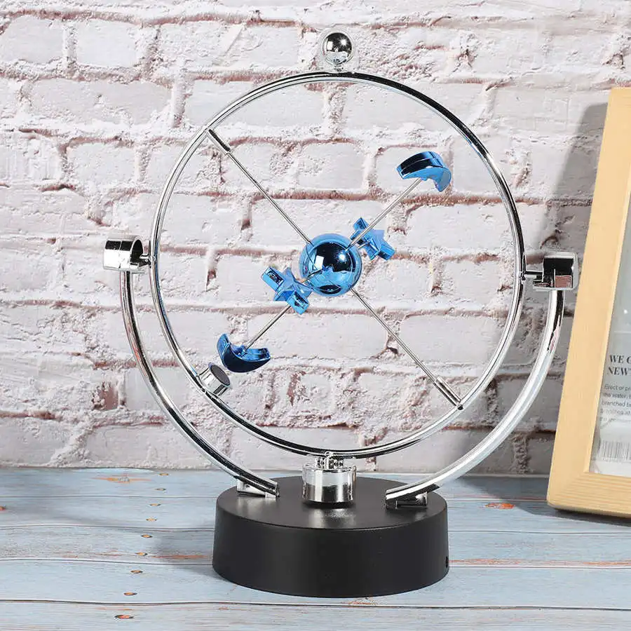 Perpetual Motion Desk Toy Star Moon Planetary System Color USB Battery Desktop | Дом и сад