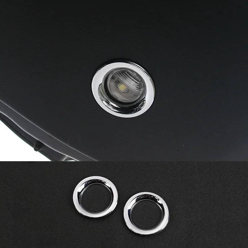 

Rear Door Reading Lampshade Panel Cover Trim Shell ABS Chrome /Carbon Car Styling Accessories For Jeep Grand Cherokee 2014 -2017