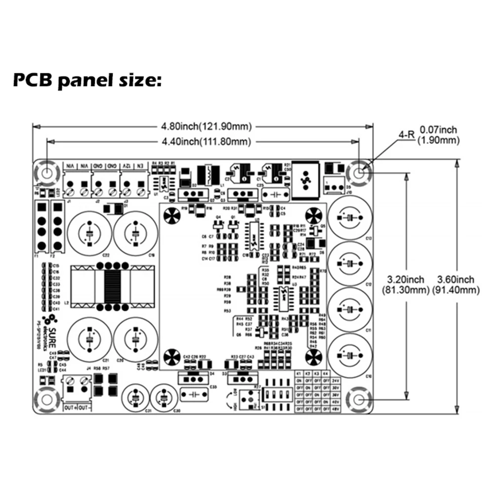 

500W Car Power booster board module DC to DC 12V liter 24V48V DC power supply Car speaker