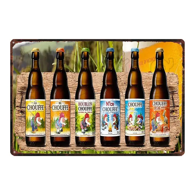

[YZFQ]ORVAL Belgian Beer Metal Tin Signs Metal Painting Wall Kitchen Restaurant Home Art Decor Vintage Poster Cuadros DU-6161A