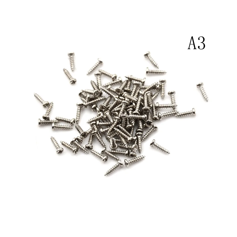 

100pcs Screws Nuts M2 Flat Round Head Fit Hinges Countersunk Self-Tapping Screws Wood Hardware Tool 2x6/8/10mm