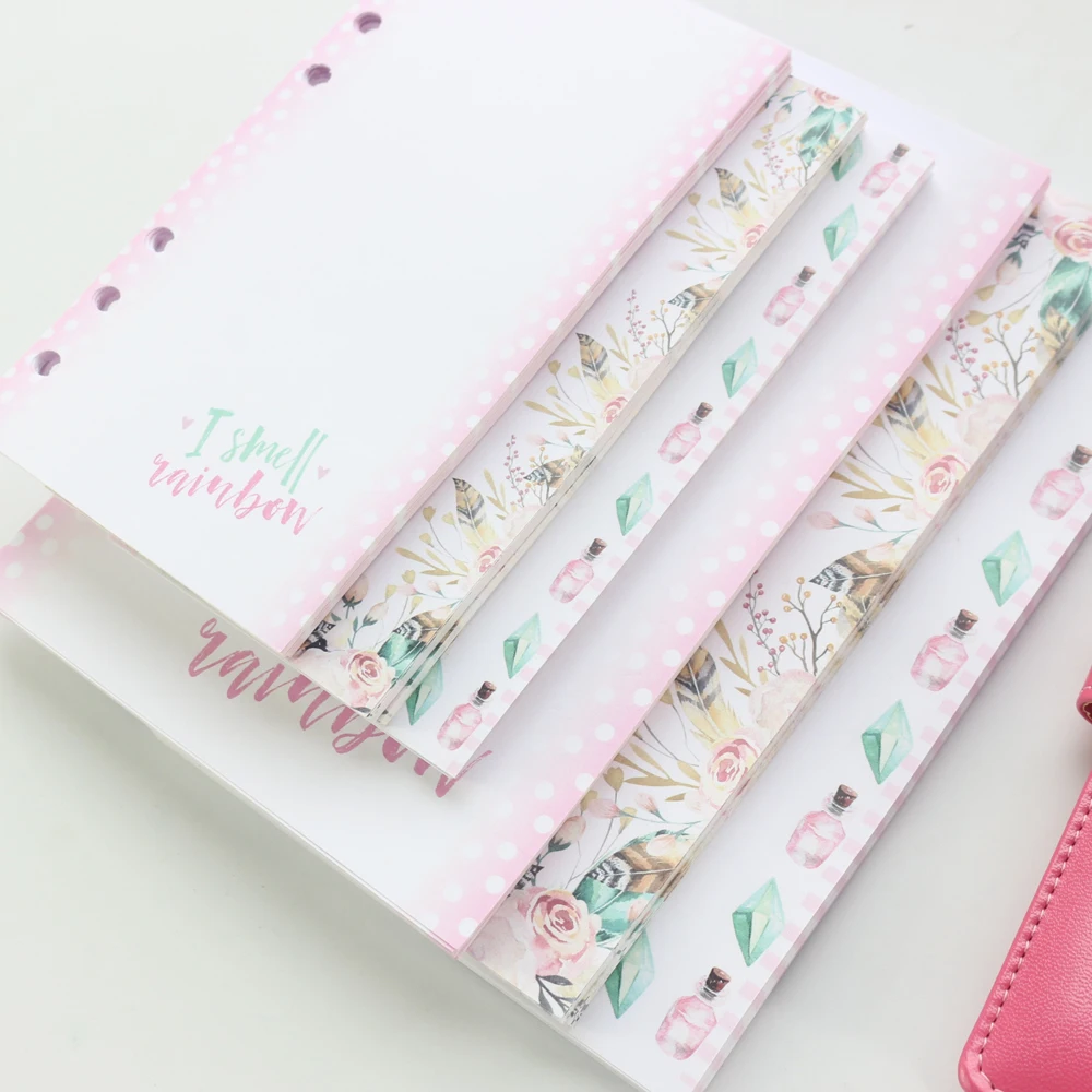 Оригинальная Милая ученическая мультяшная бумага Domikee с 6 отверстиями для