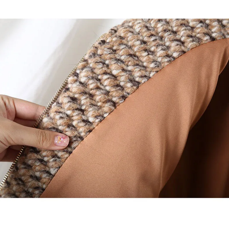 Женское пальто из натурального Лисьего меха с круглым вырезом теплая Женская