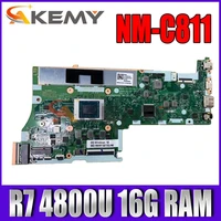 for lenovo ideapad 5 15are05 laptop motherboard nm c811 motherboard with cpu r7 4800u ram 16g uma 100 test work