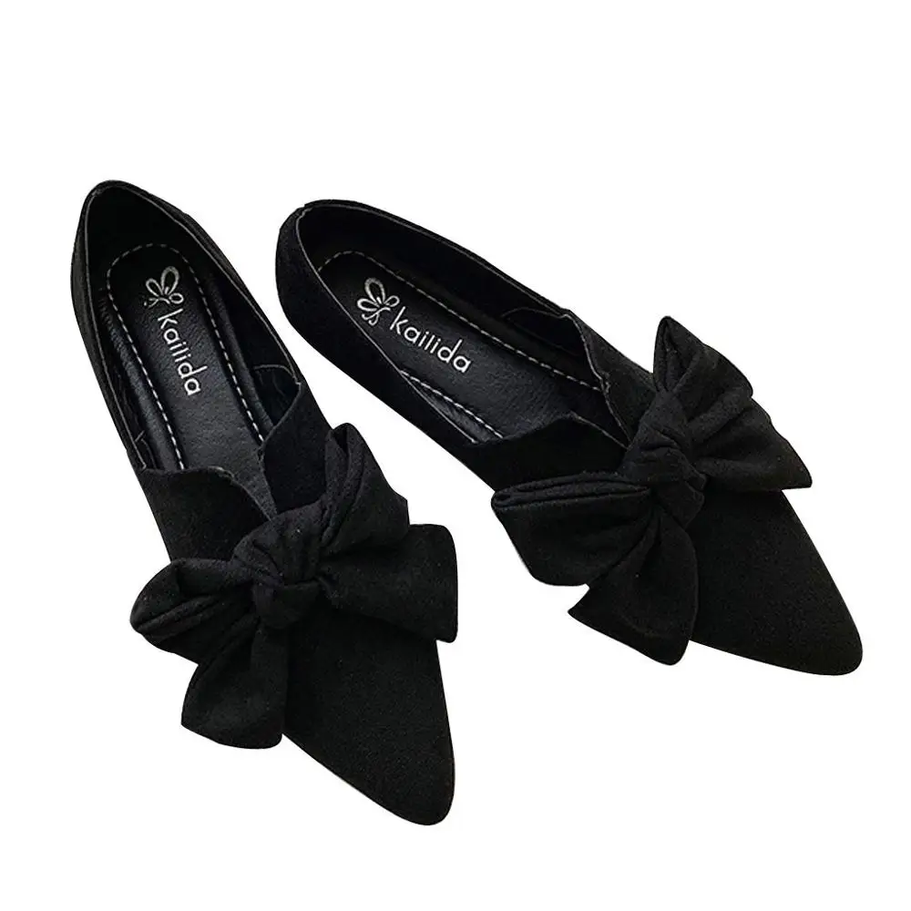 Женские туфли на плоской подошве SAGACE 2020 с бантом женские модные удобные слипоны