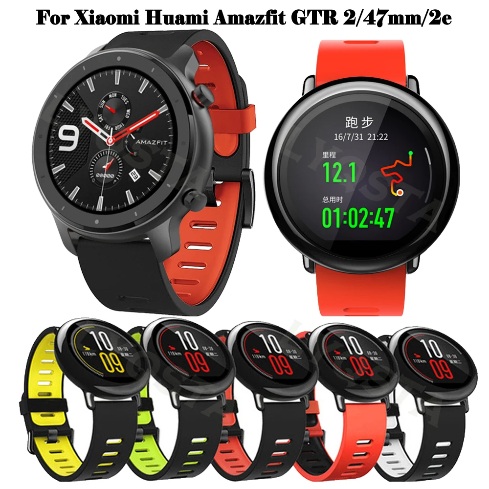 

Ремешок силиконовый с пряжкой под розовое золото для Xiaomi Huami Amazfit GTS 2/GTR 42 мм/GTS/Bip, Аксессуары для наручных часов, 20 мм