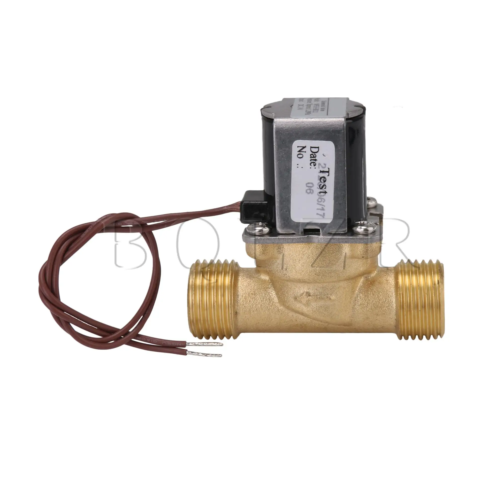 

BQLZR High Precision Normally Closed Solenoid Valve Double Thread DC 24V G1/2
