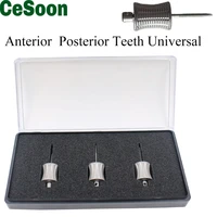 3 pcsbox dental broken root fragments drill remnant extractor stainless steel anterior posterior teeth universal dentistry tool