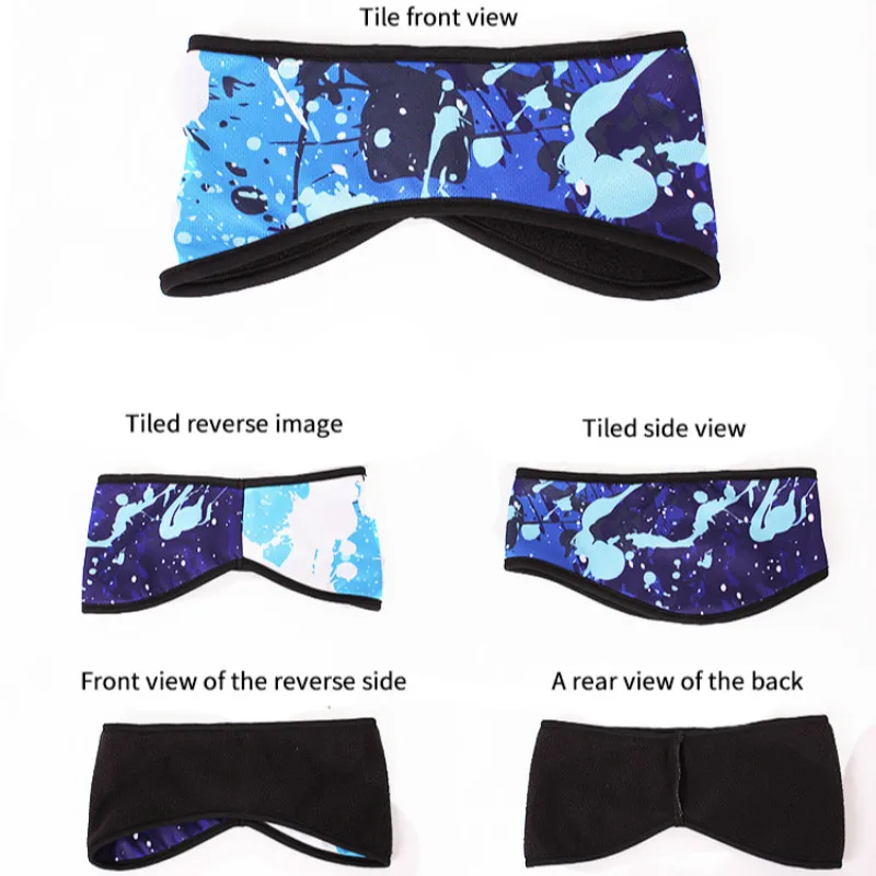 

Autumn and Winter Cold Insulation Fleece Ear Protector Headband Men and Women Outdoor Sports Cycling Headband Skiing Windbreak