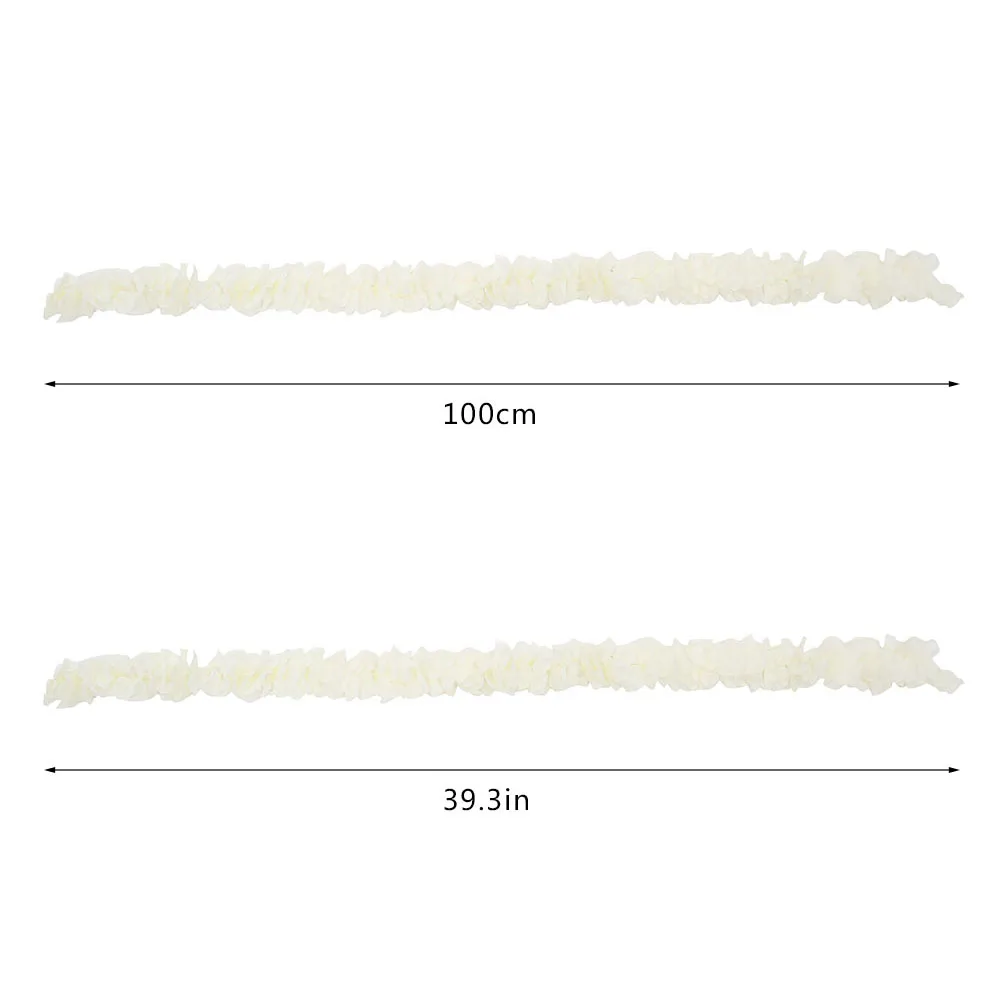 20 шт. красивые белые искусственная шелковая Глициния Цветы подвесной ротанговый