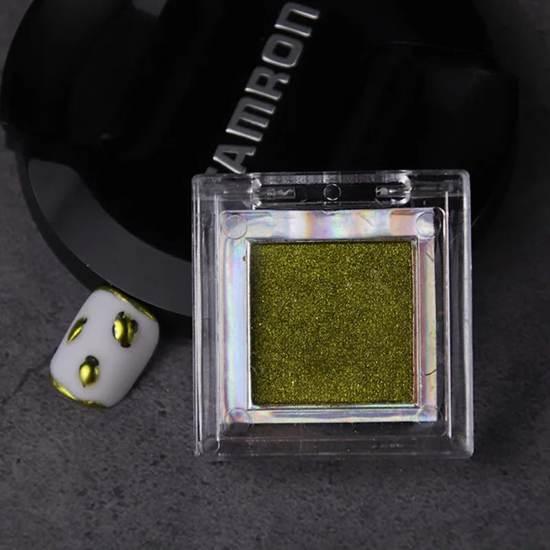 Пудра для маникюра в японском стиле маленькая квадратная зеркальная улучшенная