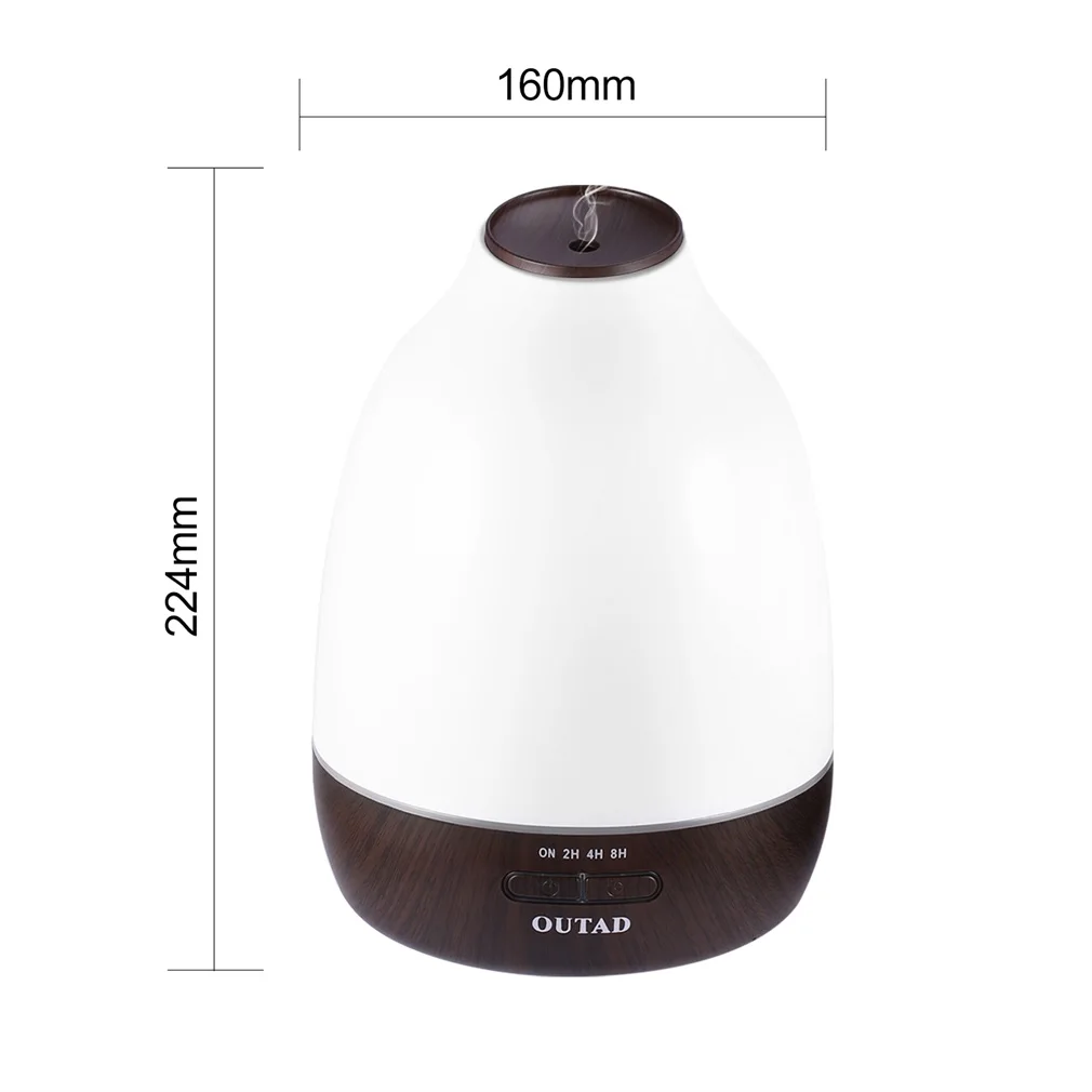 

Color Ultrasonic Aromatherapy Machine 500Mlr-500B Us Outad 500Ml Essential Oil Diffuser Ultrosonic Aromatherapy Humidifier