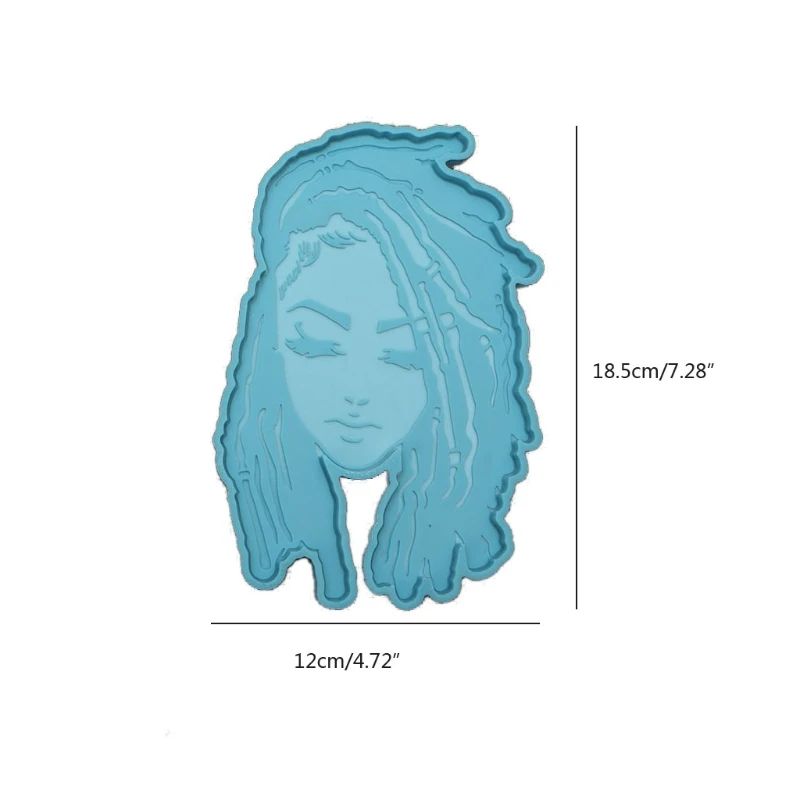 

2 Pcs/Set Goddess Coaster Epoxy Resin Mold Tray Cup Mat Casting Silicone Mould DIY Crafts Placemat Home Decorations Tool
