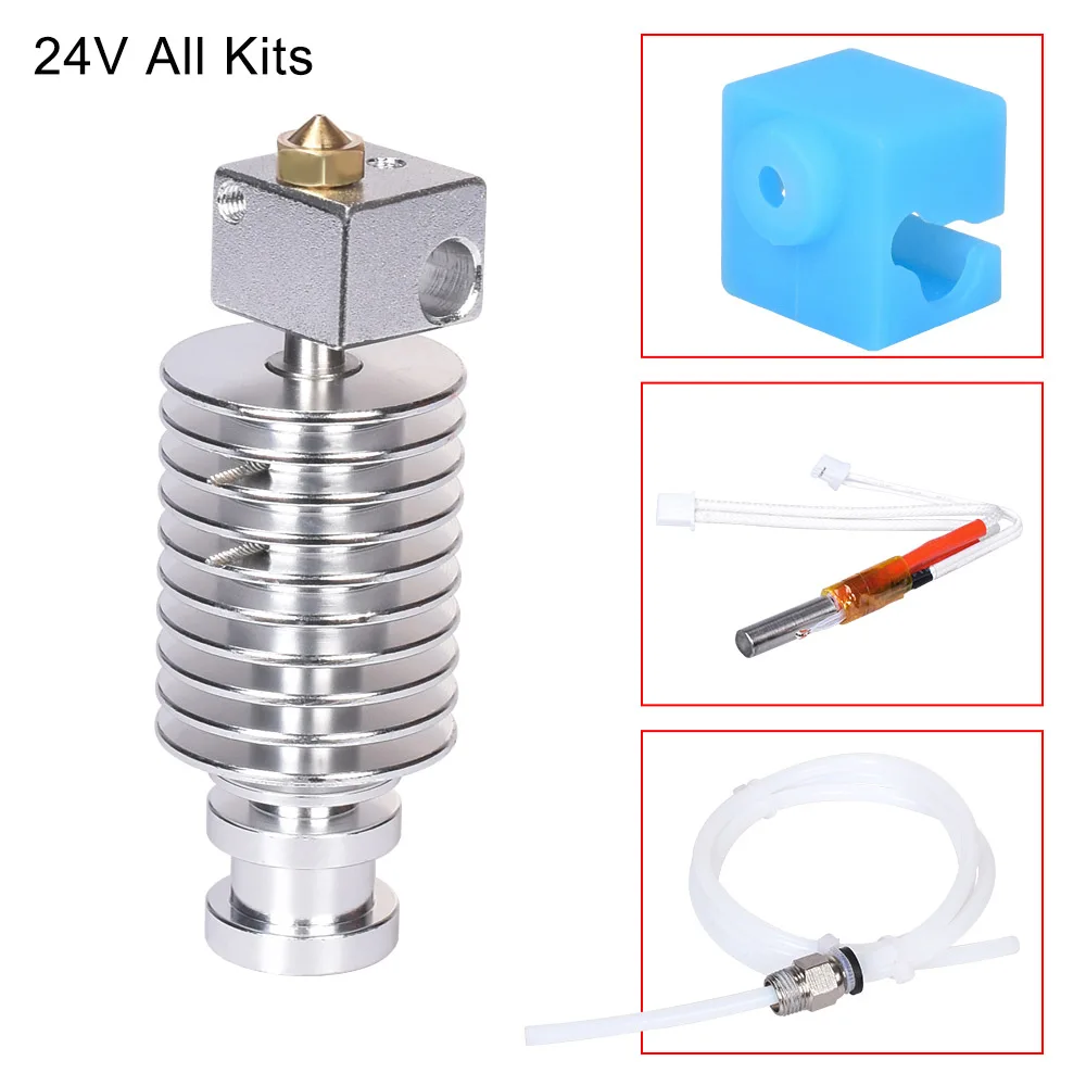 Обновление Запчасти I3 Мега Hotend V5 J-head подключения печатающей головки 12V 24V 1,75 мм экструдера для I3 Мега мега-S Chiron 3D-принтеры Запчасти - Цвет: Type 1