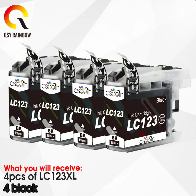 LC123 LC 123 XL LC123XL чернильные струйные картриджи для принтера Brother MFC J4410DW J4510DW J4610DW J4710DW