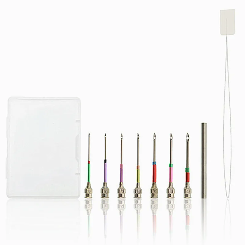 9 шт./компл. игла для вышивки металла пробивки вручную из нержавеющей стали наборы