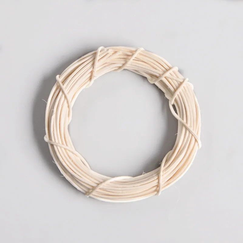 Белое раттановое кольцо искусственных гирлянд и венков с сухими цветами размером от 8 до 25 см для декора дома на Рождество, Пасху и свадьбу в стиле DIY.
