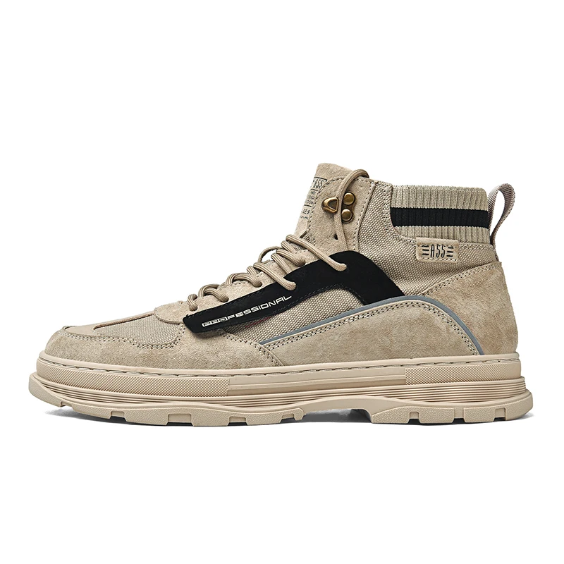 

Men's Winter Shoes 2021 Mens For Man Men Ankle Boots Leather Motorcycle Shoe Male Casual Leatherette Walking High Brands