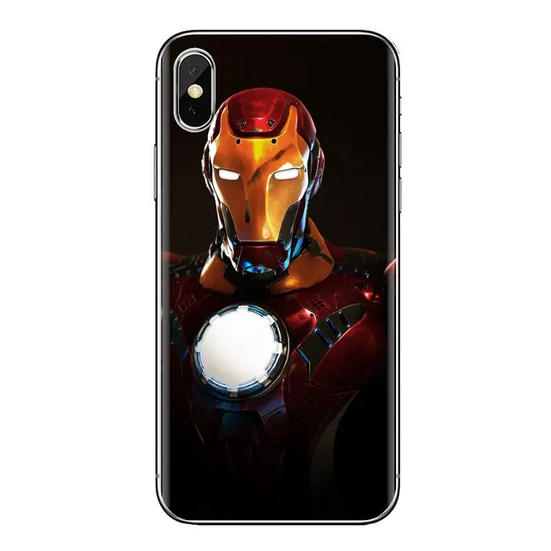 Для Xiaomi Redmi 4 3 3S Pro mi 4i 4C 5 5s Max Note 2 super hero iron man Мягкие прозрачные чехлы |