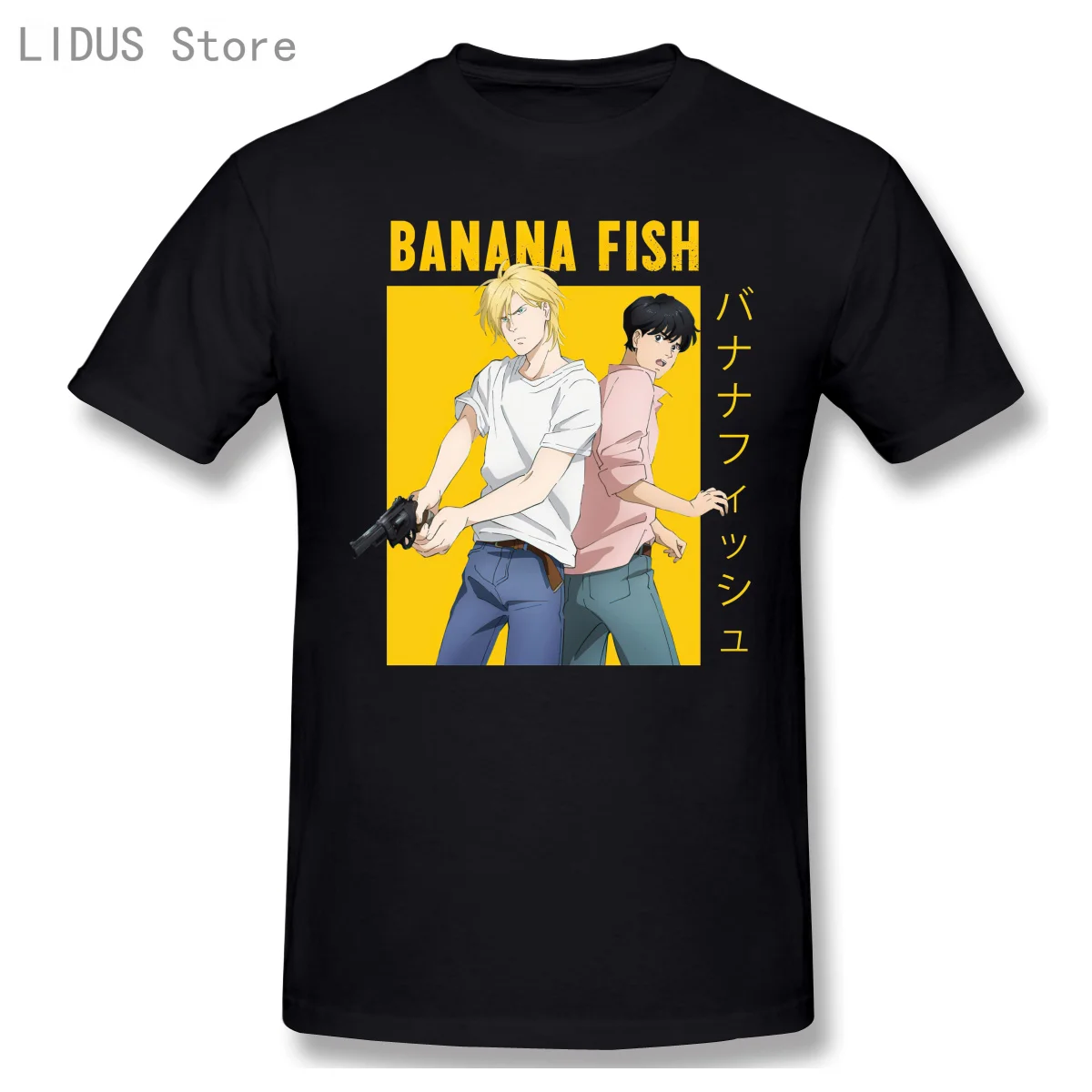 

Banana Fish Ash Lynx Eiji Okumura , Yaoi Anime Short Sleeve Casual T-shirt Men Fashion O-neck 100% Cotton TShirts Tee Top