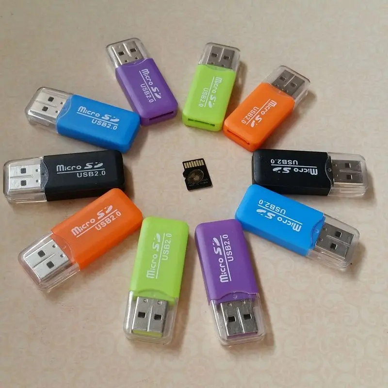 Высокоскоростной мини USB 2,0 Micro SD TF T-flash считыватель карт памяти адаптер для ПК ноутбука Usb кардридер