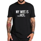 Футболка с забавным рисунком My Wife Is psytic, футболки европейского размера, 100% хлопок, мягкие футболки