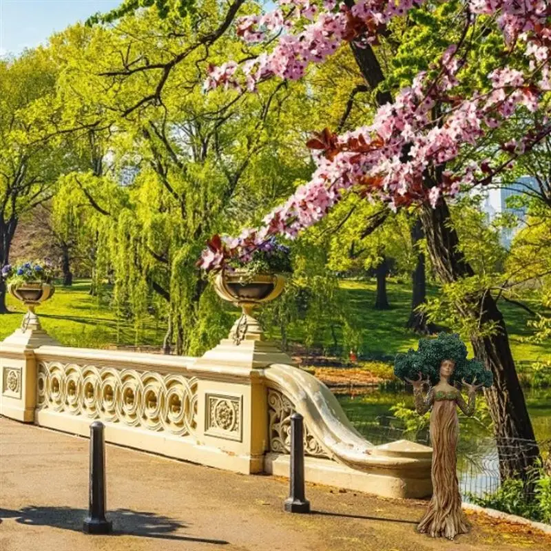 

Fully Hand-Made Forest Goddess Statue Mother Nature Tree Figurine Waterproof Resin Tree Elf Ornament For Garden Yard Decoration