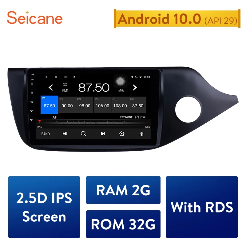 Seicane 9 дюймов Android 10 0 четырехъядерный автомобильный радиоприемник мультимедийный