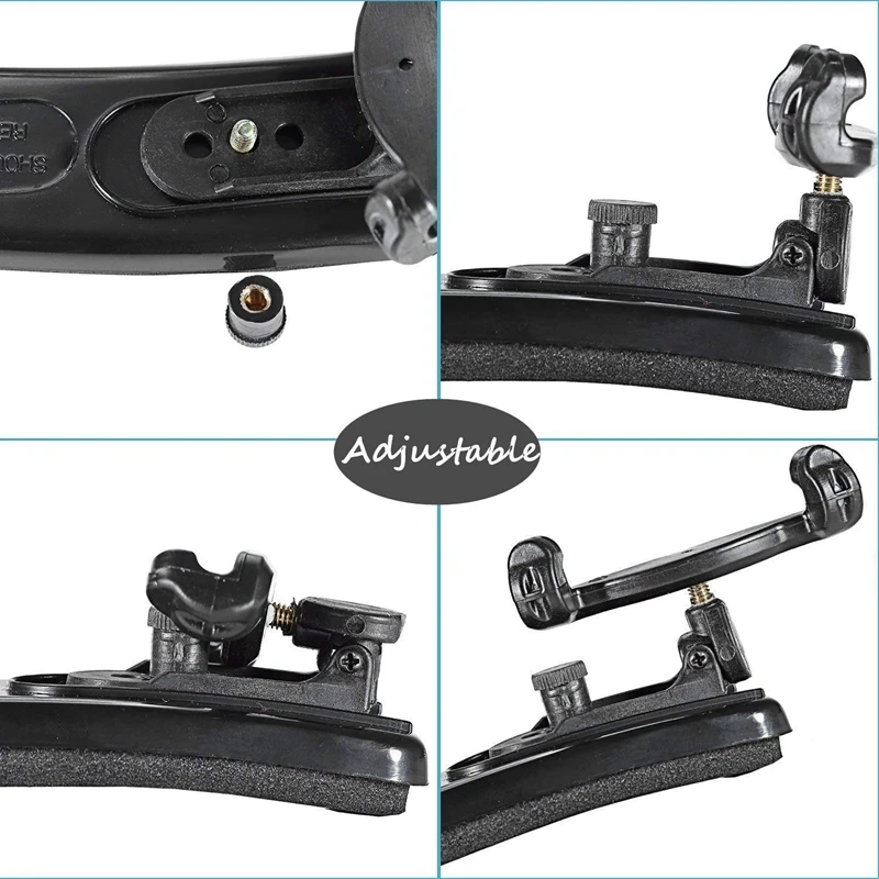 Скрипка Наплечная подставка для 4/4-3/4 размера со складными и регулируемыми по