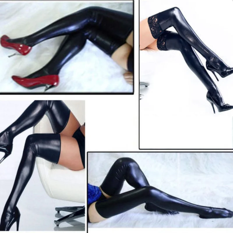 Сексуальные Чулки Нижнее белье Женские сексуальные кружевные лоскутные длинные