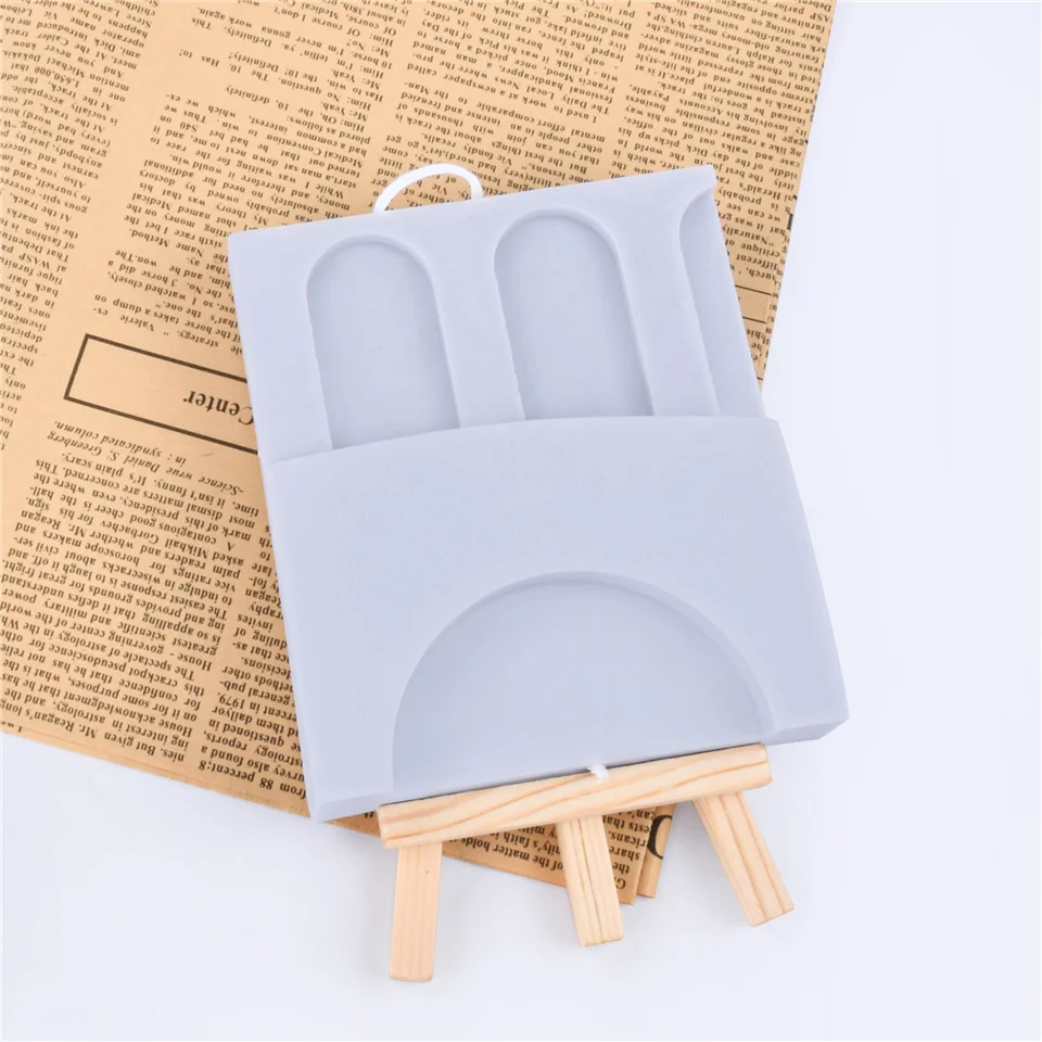 3d прямоугольная силиконовая форма для свечей лестницы перемычки кубика сделай