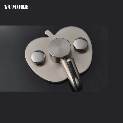 

YUMORE Stainless Steel Robe Hook Wall Mounted Coat Towel Cat Hanger For Bathroom Kitchen Stain Brushed Hardware Hook